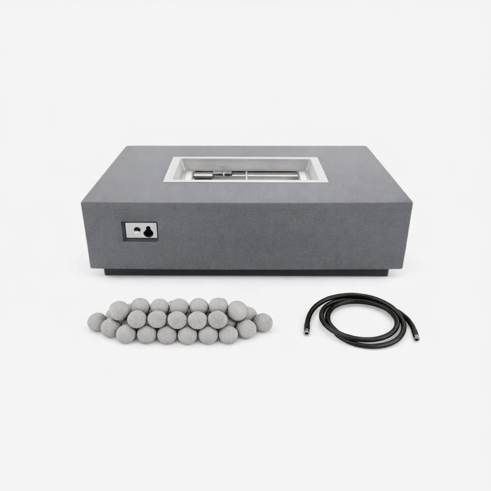 Concrete Fire Pit Table - Rectangular