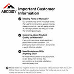 7 Piece Patio Furniture Set PE Rattan Outdoor Dining Set Sectional Sofa Couch with Table Patio Conversation Set in Dark Blue