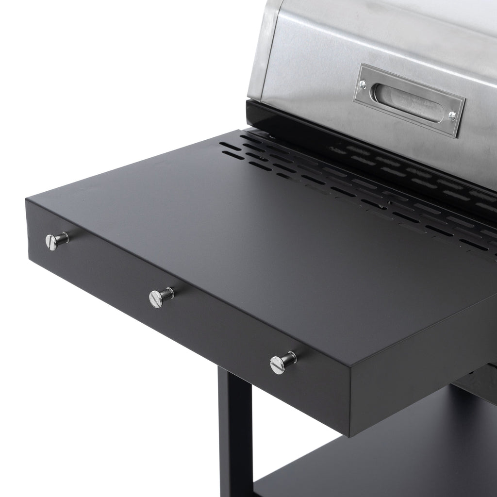 2+2 Multifunctional Gas Barbecue Grill and Covered Grill Combo for Outdoor Cooking