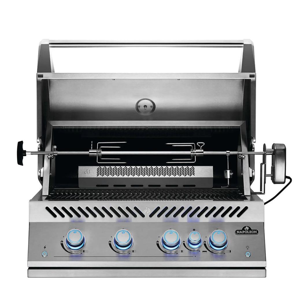 Built-In 700 Series 32-Inch Propane Gas Grill W/ Infrared Rear Burner & Rotisserie Kit - BIG32RBPSS