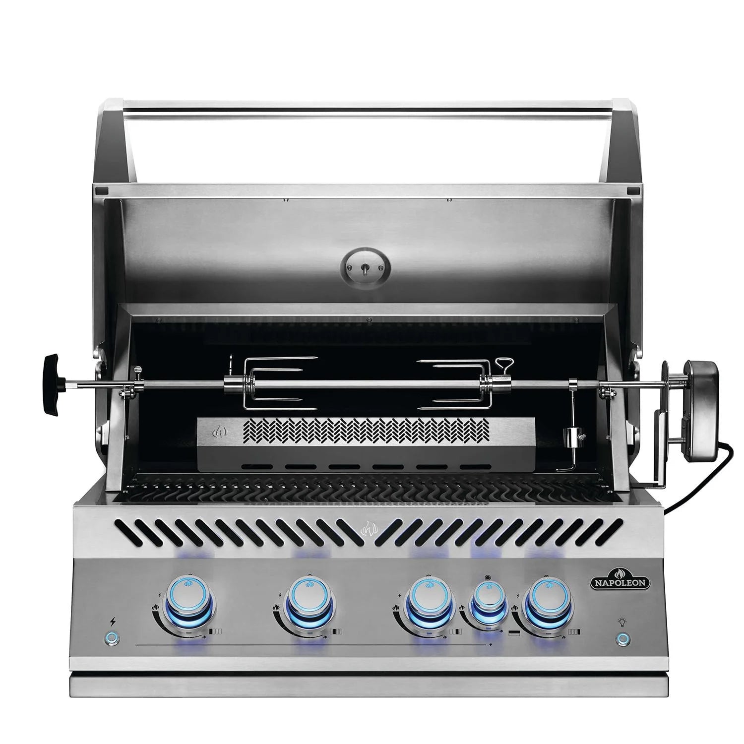 Built-In 700 Series 32-Inch Propane Gas Grill W/ Infrared Rear Burner & Rotisserie Kit - BIG32RBPSS