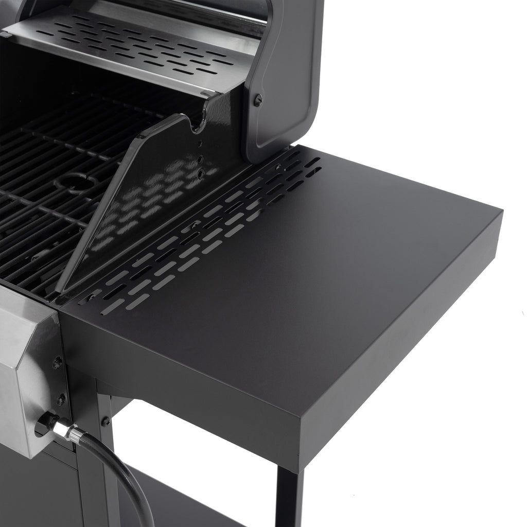 2+2 Multifunctional Gas Barbecue Grill and Covered Grill Combo for Outdoor Cooking