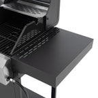 2+2 Multifunctional Gas Barbecue Grill and Covered Grill Combo for Outdoor Cooking