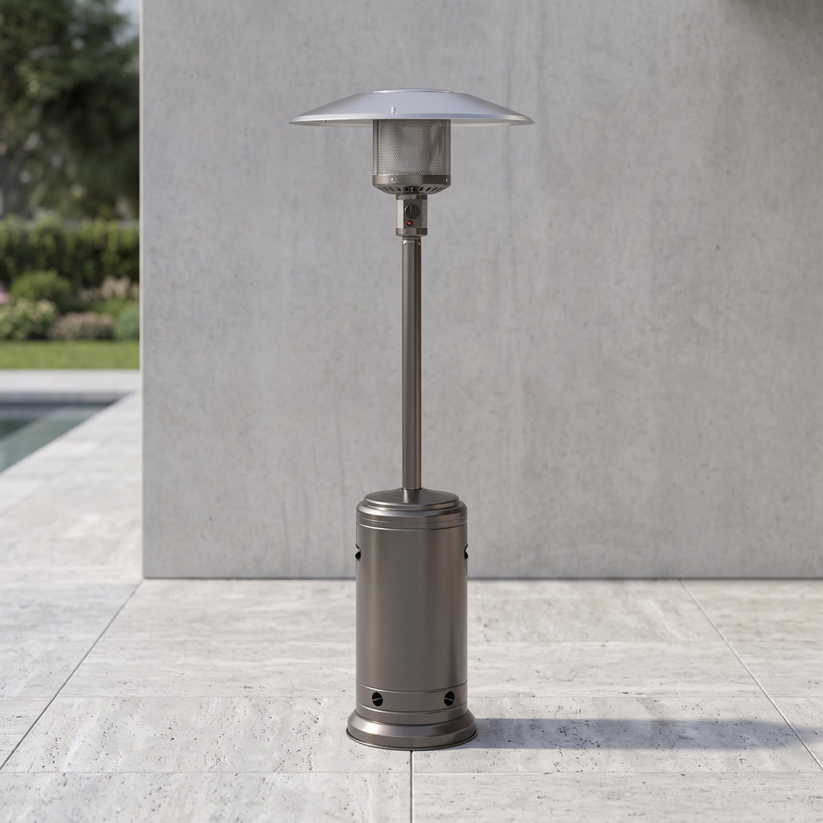 46000 BTU Propane Patio Heater - Steel Gray