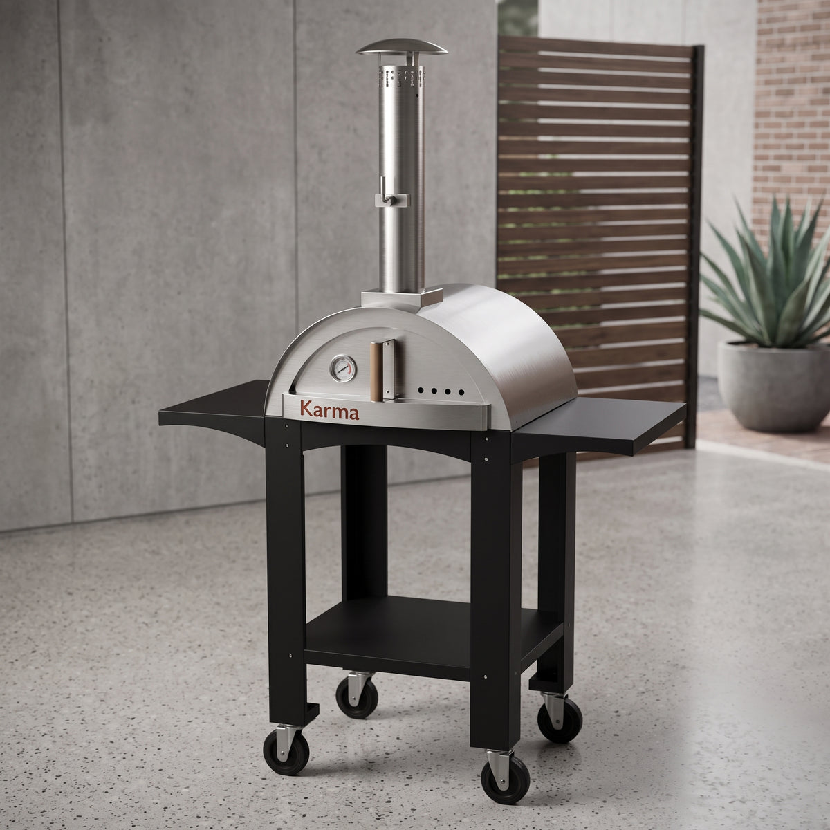Karma 25 Colored Wood-Fired Oven With Stand/ Cart