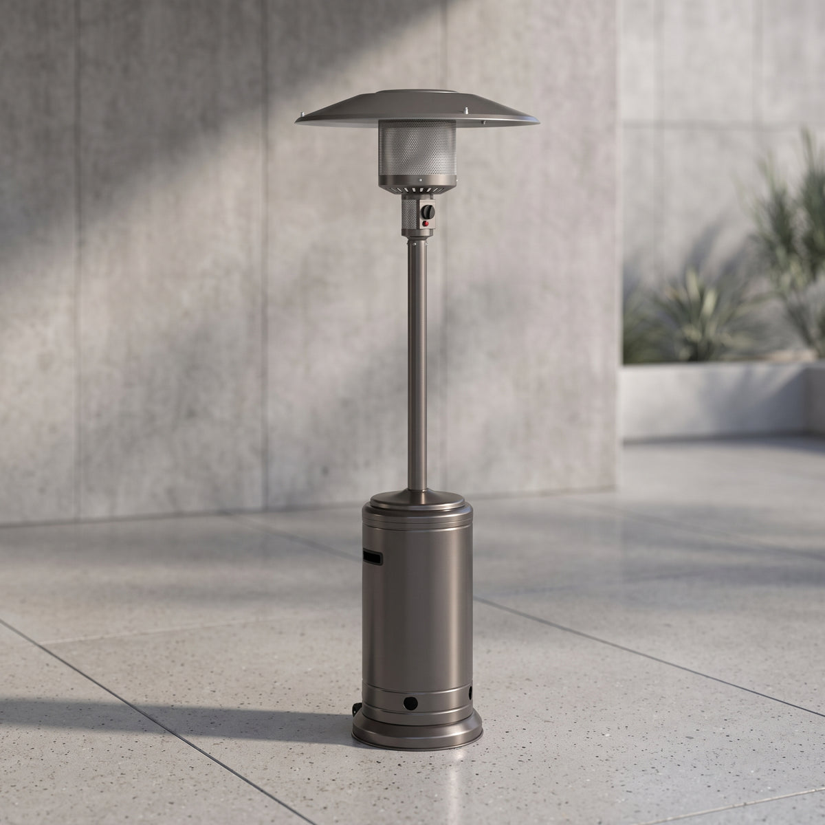 46000 BTU Propane Patio Heater - Steel Gray