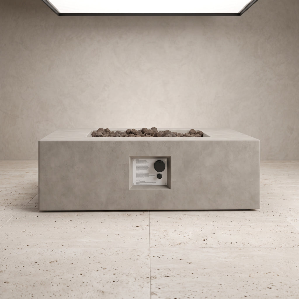 Streamlined Aesthetic Outdoor Fire Pit Table