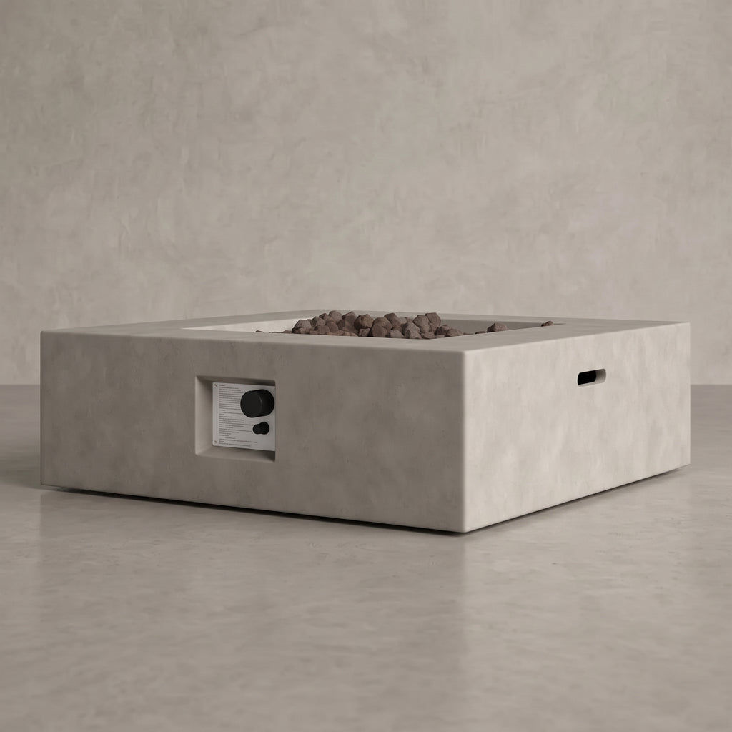 Streamlined Aesthetic Outdoor Fire Pit Table