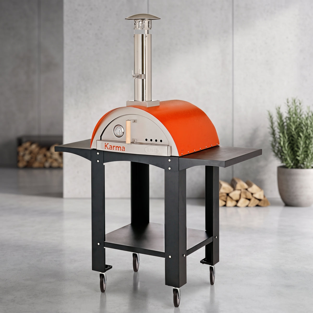 Karma 25 Colored Wood-Fired Oven With Stand/ Cart