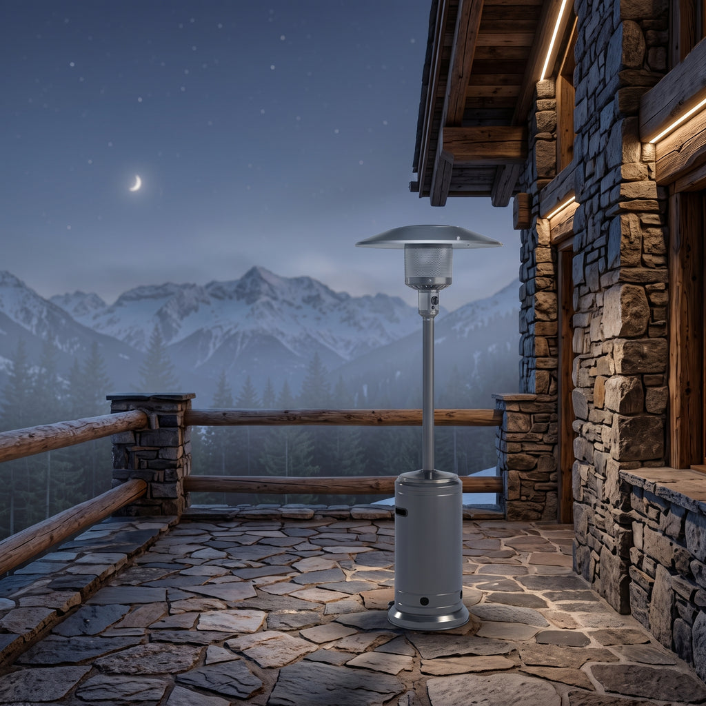 46000 BTU Propane Patio Heater - Steel Gray