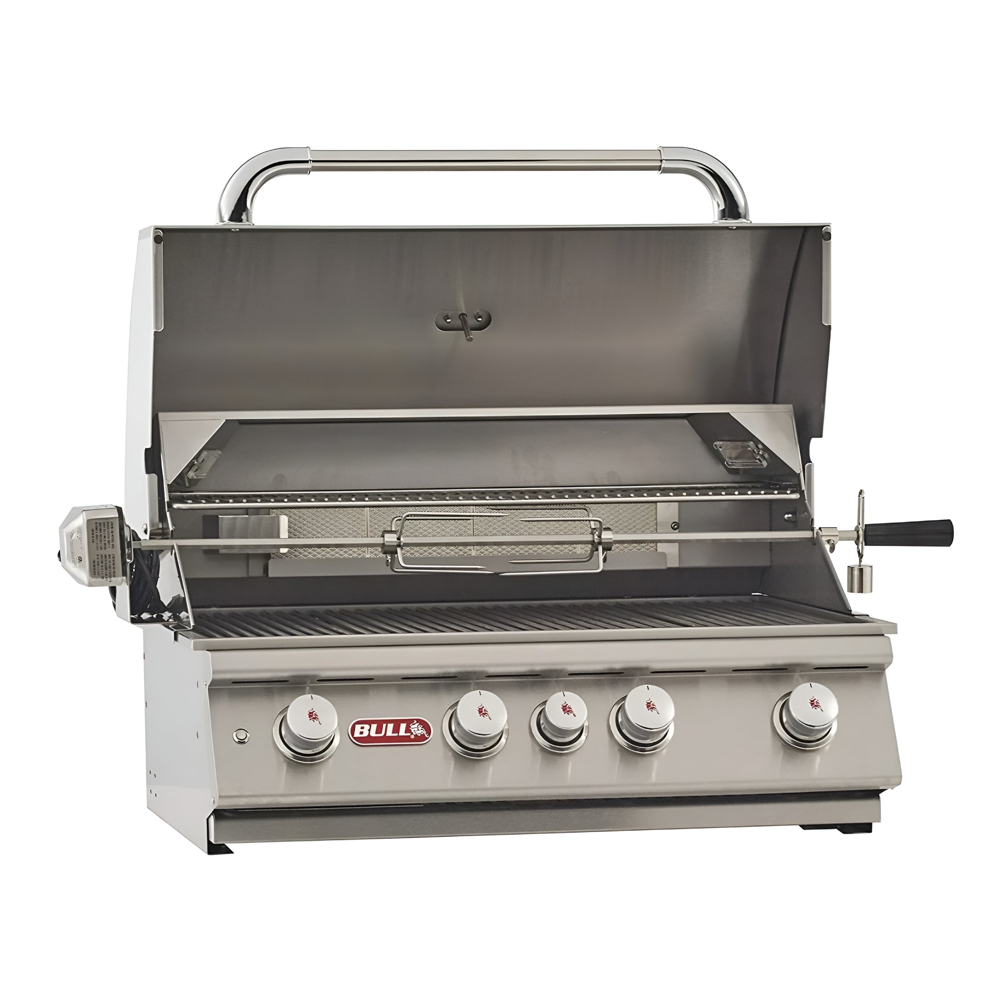 Bull Angus 30-Inch 4-Burner Built-In Propane Gas Grill with Rotisserie - 47628