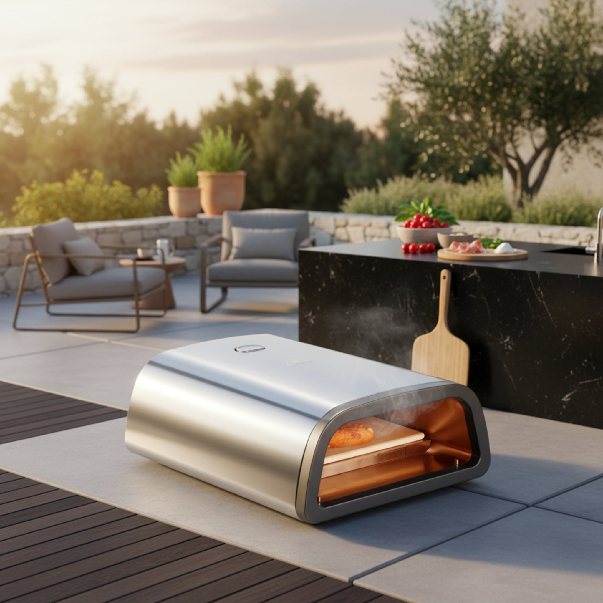 Electric Pizza Oven Countertop Pizza Maker for Pizza Indoor & Outdoor